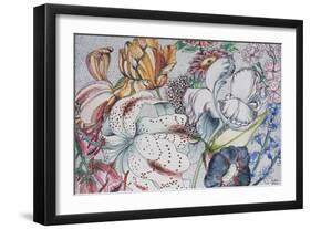Jumbled Flowers, 1991-Carolyn Hubbard-Ford-Framed Giclee Print