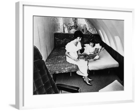 Jumbo Jet Bedtime Story--Framed Photographic Print