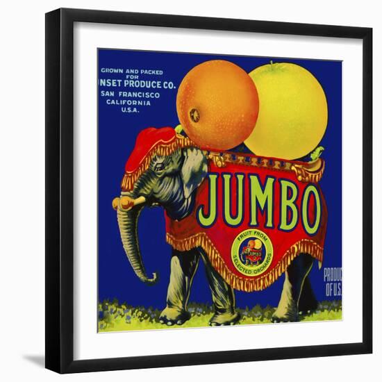 Jumbo Orange and Grapefruit-null-Framed Giclee Print