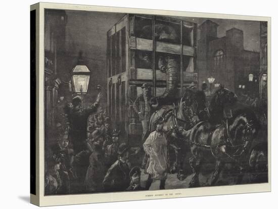 Jumbo's Journey to the Docks-William Heysham Overend-Stretched Canvas