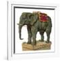 Jumbo Standing Ready to Give Someone a Ride-null-Framed Art Print