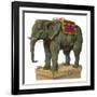 Jumbo Standing Ready to Give Someone a Ride-null-Framed Art Print