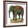 Jumbo Standing Ready to Give Someone a Ride-null-Framed Art Print