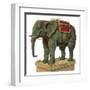 Jumbo Standing Ready to Give Someone a Ride-null-Framed Art Print