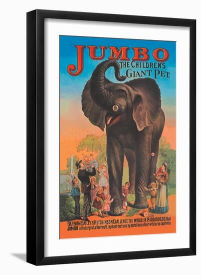 Jumbo, The Children's Giant Pet-null-Framed Art Print