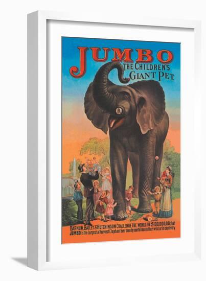 Jumbo, The Children's Giant Pet-null-Framed Art Print