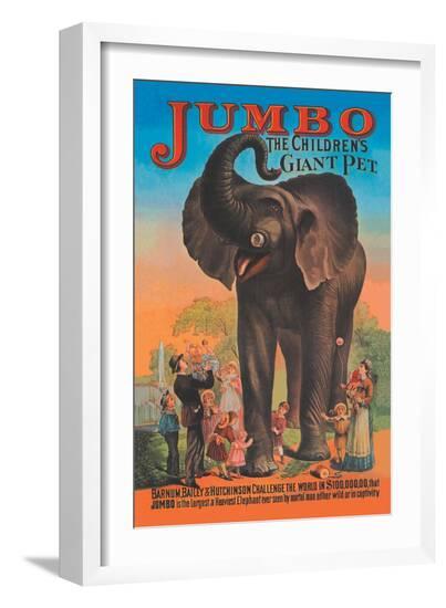 Jumbo, The Children's Giant Pet--Framed Art Print