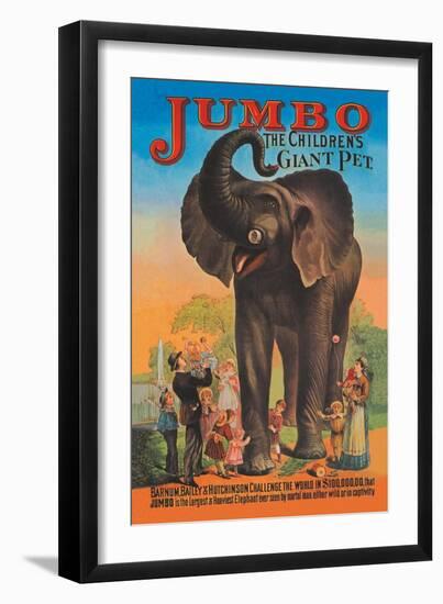 Jumbo, The Children's Giant Pet-null-Framed Art Print