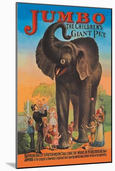 Jumbo, The Children's Giant Pet-null-Mounted Art Print