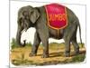 Jumbo the Elephant-null-Mounted Art Print