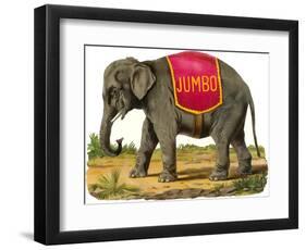 Jumbo the Elephant-null-Framed Art Print