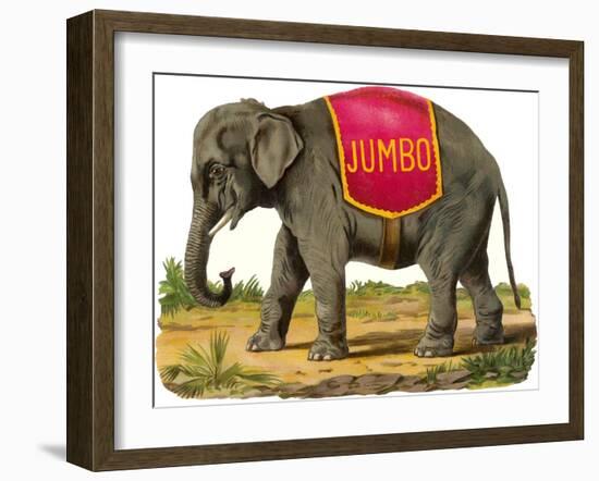 Jumbo the Elephant-null-Framed Art Print