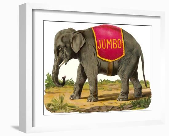 Jumbo the Elephant-null-Framed Art Print