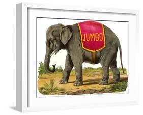 Jumbo the Elephant-null-Framed Art Print