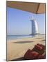 Jumeirah Beach and the Burj Al Arab Hotel, Dubai, United Arab Emirates, Middle East-Amanda Hall-Mounted Photographic Print
