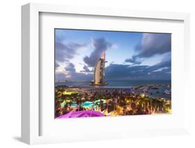 Jumeirah Beach, Burj Al Arab Hotel, Dubai, United Arab Emirates, Middle East-Gavin Hellier-Framed Photographic Print