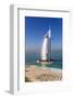 Jumeirah Beach, Burj Al Arab Hotel, Dubai, United Arab Emirates, Middle East-Gavin Hellier-Framed Photographic Print