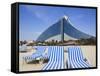 Jumeirah Beach Hotel, Jumeirah Beach, Dubai, United Arab Emirates, Middle East-Amanda Hall-Framed Stretched Canvas