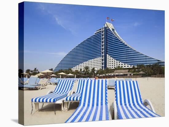 Jumeirah Beach Hotel, Jumeirah Beach, Dubai, United Arab Emirates, Middle East-Amanda Hall-Stretched Canvas