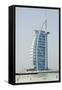 Jumeirah Beach with Burj Al Arab Hotel Dubai, United Arab Emirates-Michael DeFreitas-Framed Stretched Canvas