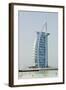 Jumeirah Beach with Burj Al Arab Hotel Dubai, United Arab Emirates-Michael DeFreitas-Framed Photographic Print