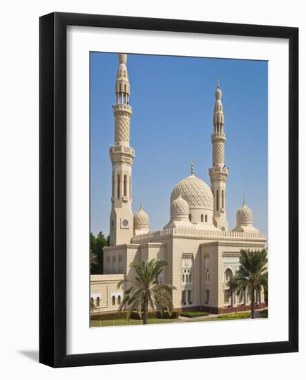 Jumeirah Mosque, Dubai City, Dubai, United Arab Emirates, Middle East-Neale Clark-Framed Photographic Print