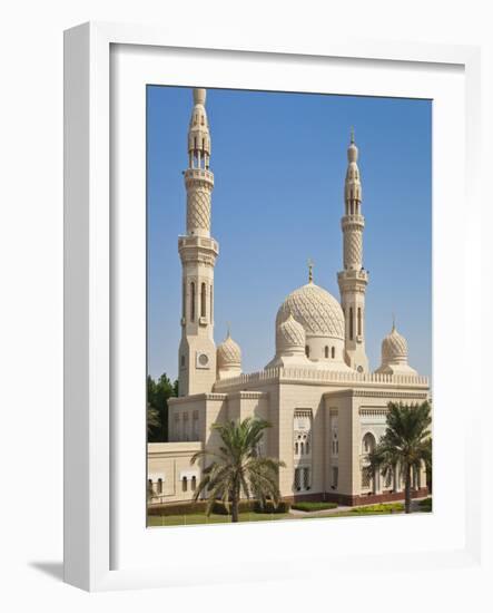 Jumeirah Mosque, Dubai City, Dubai, United Arab Emirates, Middle East-Neale Clark-Framed Photographic Print