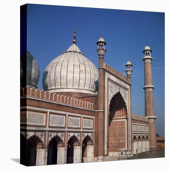 Jumma Mosque, Delhi, India-Richard Ashworth-Stretched Canvas