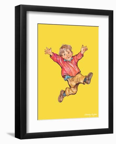 Jump - Alfie Illustrated Print-Shirley Hughes-Framed Art Print