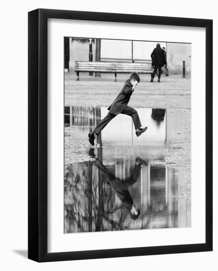 Jump-Karl Wood-Framed Photographic Print