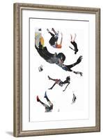 Jump-Alex Cherry-Framed Art Print