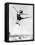 Jumping Athlete-null-Framed Stretched Canvas