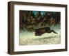 Jumping Deer-Gustave Courbet-Framed Giclee Print