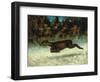 Jumping Deer-Gustave Courbet-Framed Giclee Print