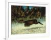 Jumping Deer-Gustave Courbet-Framed Giclee Print