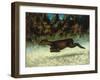 Jumping Deer-Gustave Courbet-Framed Giclee Print