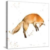 Jumping Fox-Katrina Pete-Stretched Canvas