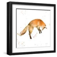 Jumping Fox-Katrina Pete-Framed Art Print