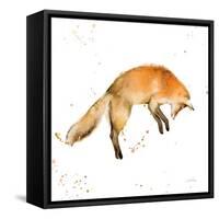 Jumping Fox-Katrina Pete-Framed Stretched Canvas