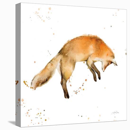 Jumping Fox-Katrina Pete-Stretched Canvas