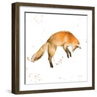 Jumping Fox-Katrina Pete-Framed Art Print