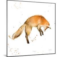 Jumping Fox-Katrina Pete-Mounted Art Print