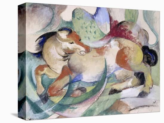 Jumping Horse, 1913-Franz Marc-Stretched Canvas