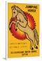 Jumping Horse Safety Matches-null-Framed Art Print