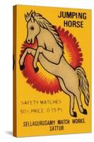 Jumping Horse Safety Matches-null-Stretched Canvas