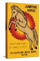 Jumping Horse Safety Matches-null-Stretched Canvas