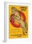 Jumping Horse Safety Matches-null-Framed Art Print