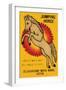 Jumping Horse Safety Matches-null-Framed Art Print