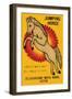 Jumping Horse Safety Matches-null-Framed Premium Giclee Print