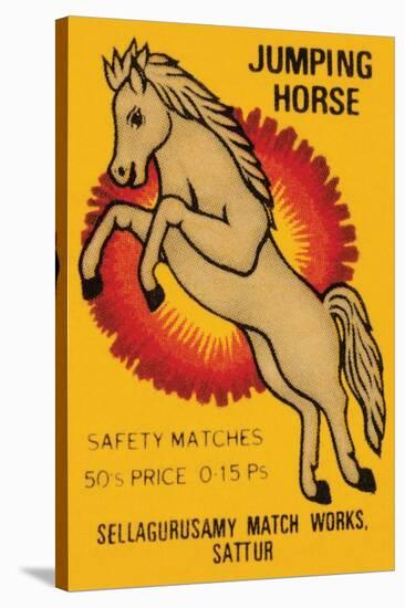 Jumping Horse Safety Matches-null-Stretched Canvas